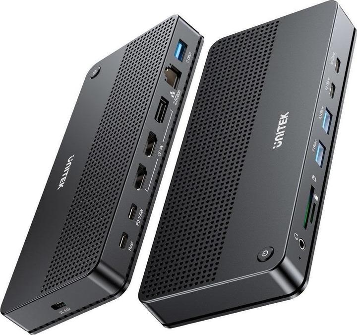 Image du produit Unitek D1104A01 Station d'accueil 13in1 MST HDMI DP 8K PD 100W (USB-C)