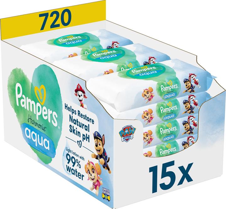 Produktbild Pampers Harmonie Aqua (720 Stück)