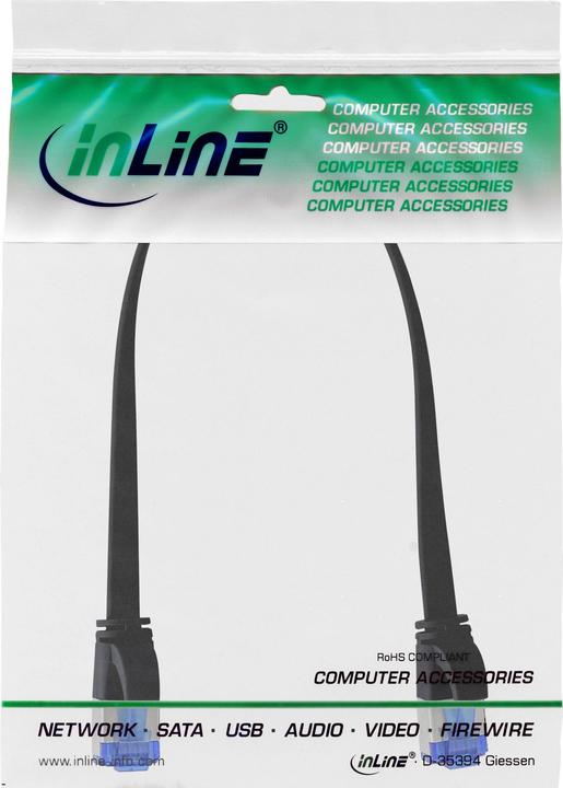 Immagine prodotto InLine Cavo patch piatto (U/FTP, CAT6a, 0.30 m)