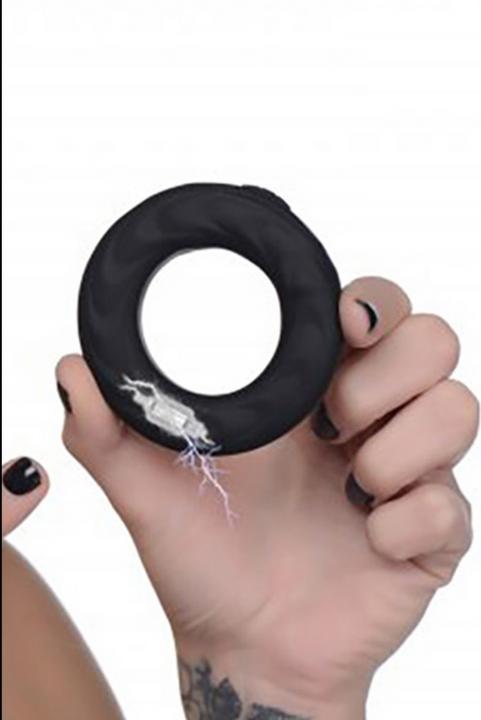 Produktbild Zeus Electrosex 5X E-Stim Pro Silicone Vibrating Cock Ring + Remote (7.60 cm)