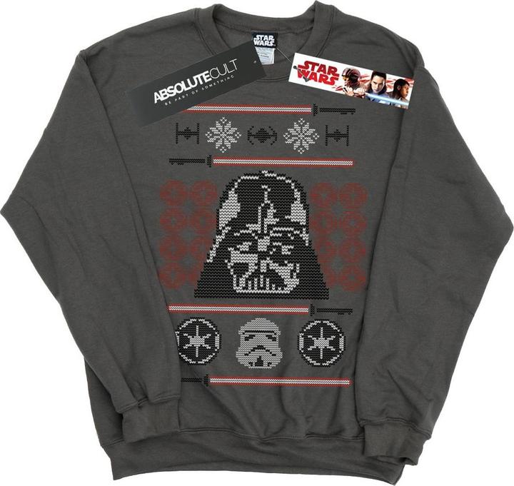 Produktbild Star Wars Christmas Vader Head Fair Isle Sweatshirt (M)