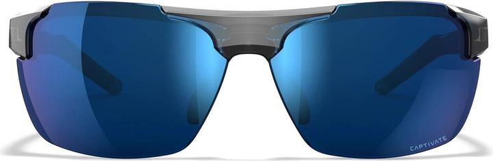 Immagine prodotto Wiley X WX PRIME Lenses: CAPTIVATE™ Polarized blue Mirror, Frame: gloss crystal grey (grigio cristallo lucido, CAPTIVATE™ Specchio blu polarizzato)