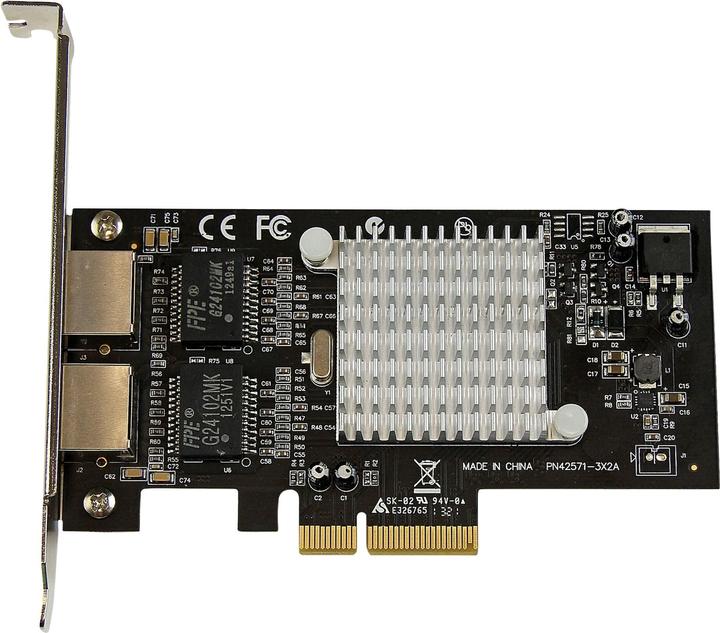 Produktbild StarTech 2 Port PCIe Gigabit Network Card (PCI Express 2.1 x4)