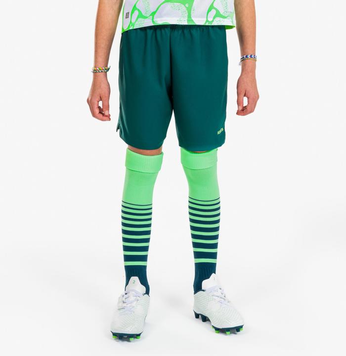 Produktbild Kipsta Girls' Football Shorts Viralto - Green (8, 9, 10)