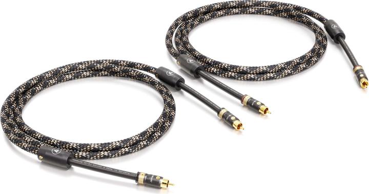 Produktbild ViaBlue NF-S1 ZILVEREN QUATTRO RCA KABEL (Stereo versie) 1 Meter (1 m)