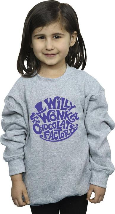 Produktbild Willy Wonka & the Chocolate Factory Typed Logo Sweatshirt Mädchen (152, 158)