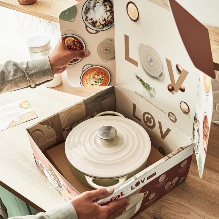 Image du produit Tefal LOV cocotte (28 cm, Cocotte + faitout, Casserole, Fonte)