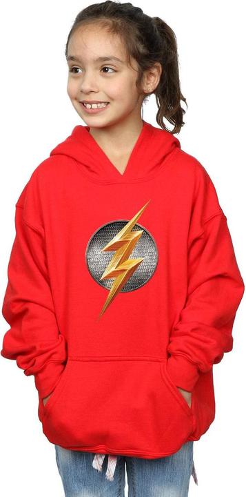 Actual product image Girls Justice League Movie Flash Emblem Hoodie (116)