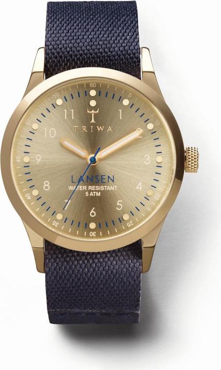 Produktbild Triwa Gold Lansen Navy Canvas Mono (38 mm)