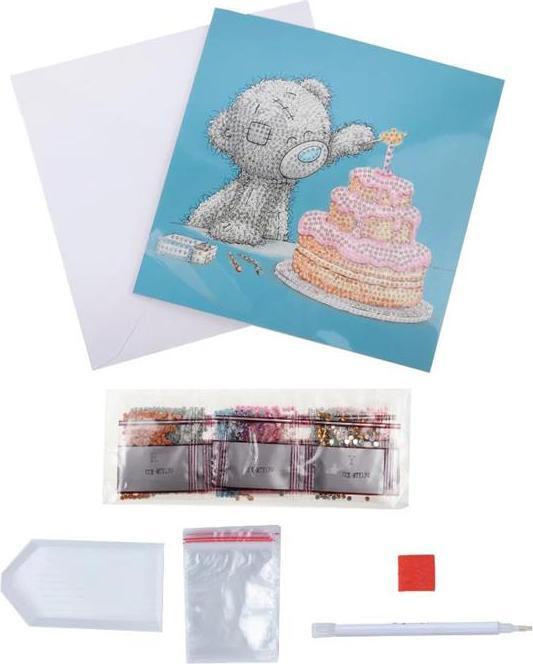 Produktbild Craft Buddy Crystal Art Card Kit Happy Birthday 18 x 18 cm