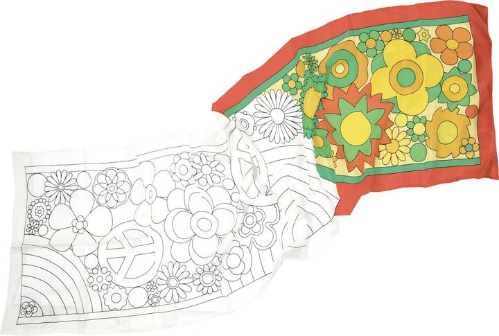 Produktbild H Dupont Seidenschal Flowerpower