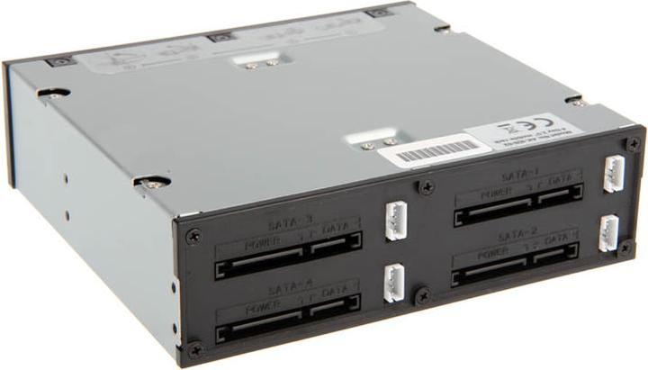 Actual product image Akasa Elite 5.25 inch drive frame for four 2.5 inch HDD/SSD
