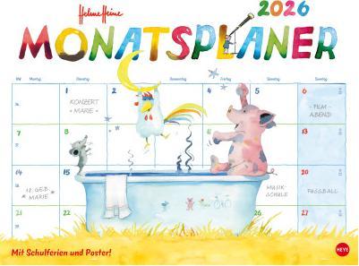 Actual product image Helme Heine: Monatsplaner 2026 (44 x 34 cm, Hardcover, German)