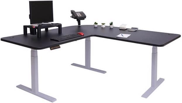 Image du produit Jamb Bureau d'angle réglable en hauteur électriquement