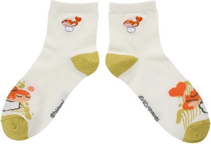Pokémon Tatsugiri Weiss Pokémon-Socken (23-25cm) (Einzelpack, 36 - 42)
