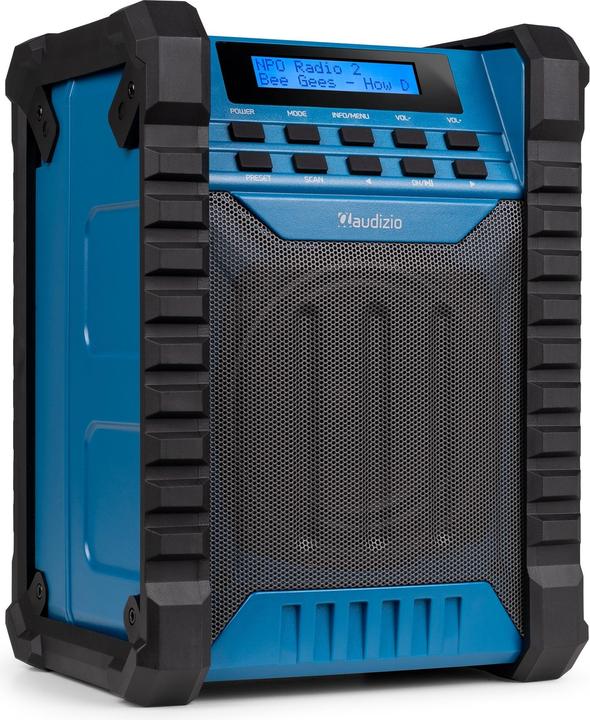 Produktbild Audizio Baustellenradio Temi Blau, Radio Tuner: FM, DAB+ (FM, DAB+, Bluetooth)