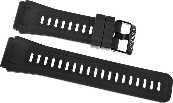 Actual product image Quartz Strap for Smartwatch Giewont GW430 Silicone Black GWP430-1 (Silicone)