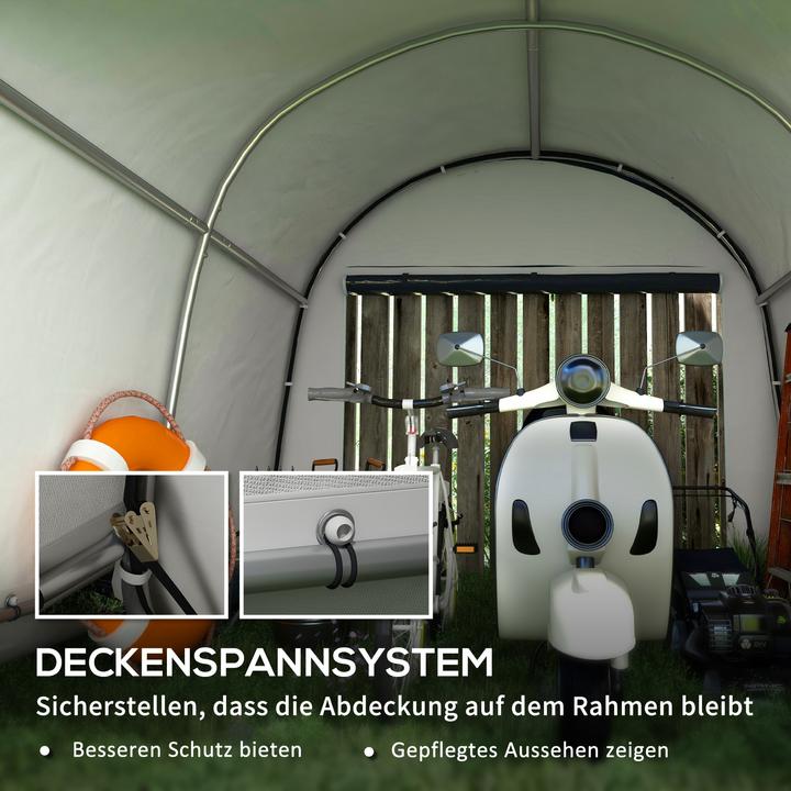 Actual product image Outsunny Equipment tent with two zip doors