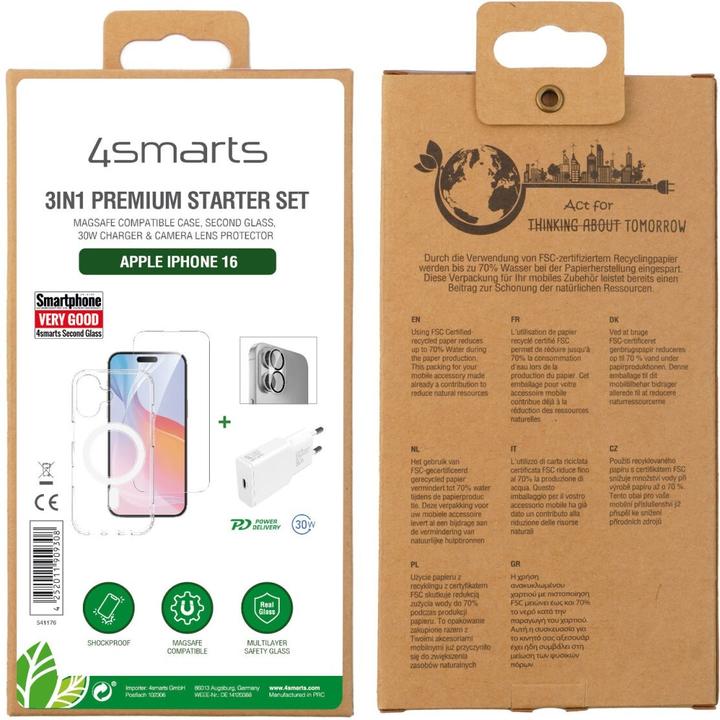 Image du produit 4smarts Kit de démarrage 3 en 1 (Apple iPhone 16)