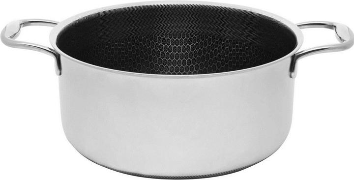 Actual product image Kohersen Garnek z pokrywką Black Cube 24cm (24 cm, Pot, Aluminium, Stainless steel)