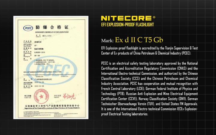 Image du produit Nitecore EF1 (15.22 cm, 830 lm)