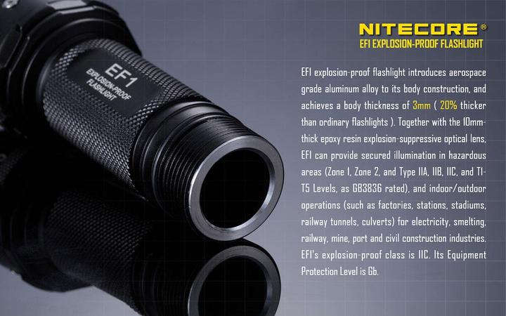 Image du produit Nitecore EF1 (15.22 cm, 830 lm)