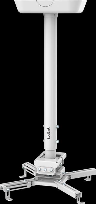 Produktbild LogiLink beamerhalterung armlänge 595-895 mm weiss (Decke)