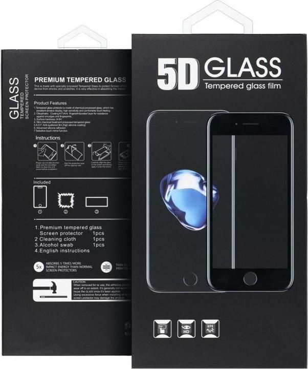 Produktbild OEM 2 Products without IMEI/SN 5D Full Glue Tempered Glass - for iPhone 13 Pro Max (MATTE) black (2 Stück, Apple iPhone 13 Pro Max)