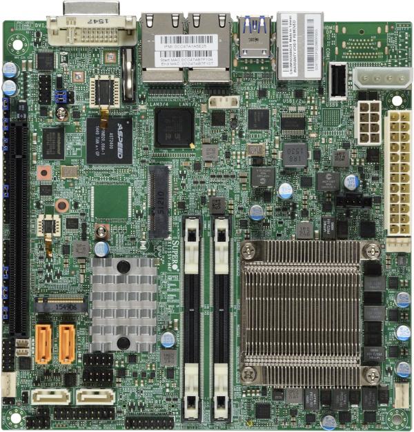 Produktbild Supermicro X11SSV-M4F 1585 DDR4 MITX (FCBGA1440, Intel C236, Mini-ITX)