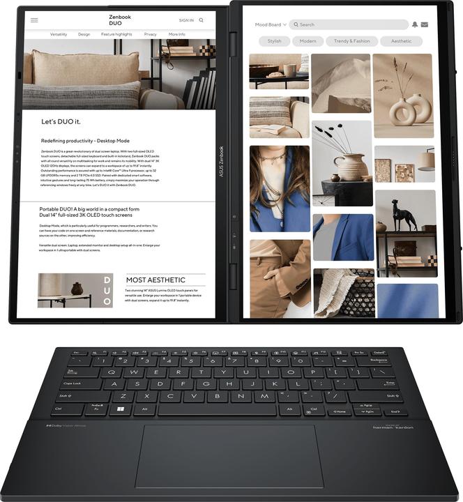 Immagine prodotto ASUS Zenbook Duo (14", Intel Core Ultra 5 125H, 16 GB, 512 GB, DE)