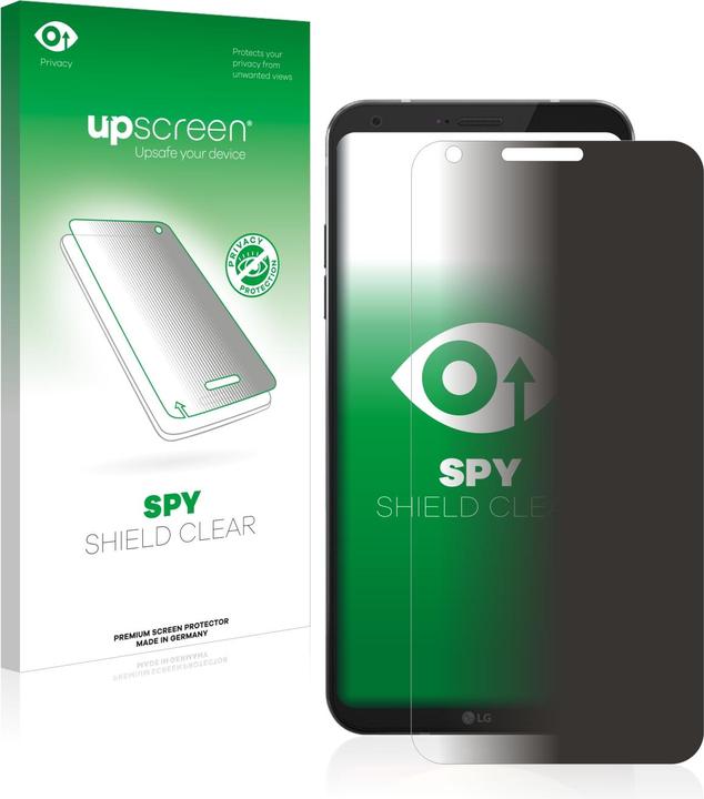 Actual product image upscreen Spy Shield Privacy Protector (1 Piece, LG Q6)