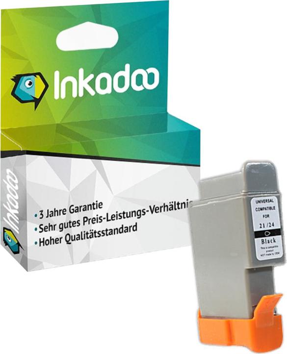 Actual product image Inkadoo Print Cartridges compatible with Canon 0954A002 / BCI-21BK Ink Cartridge, black Black (FC)