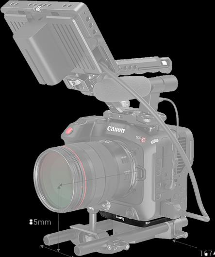 Actual product image SmallRig Bottom Plate for Canon C70 3189