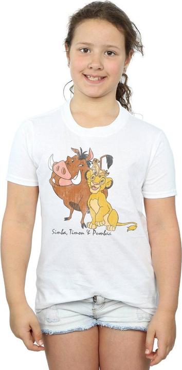Produktbild Disney The Lion King Classic Simba Timon And Pumbaa TShirt Mädchen (152, 158)