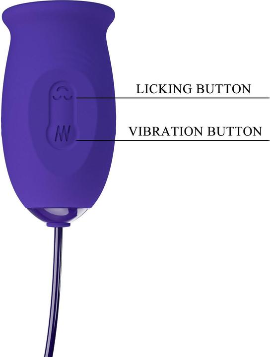 Actual product image Pretty Love Daisy Youth Violet Rechargeable Vibrator-Stimulator