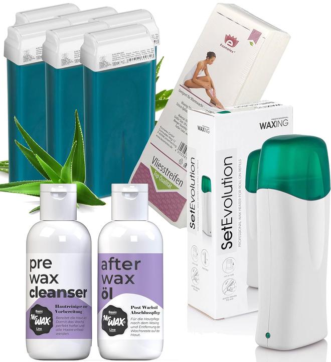 Image du produit Kosmetex Kit de cire, 6x cartouches de cire Aloe Vera (1000 ml, 9 x)