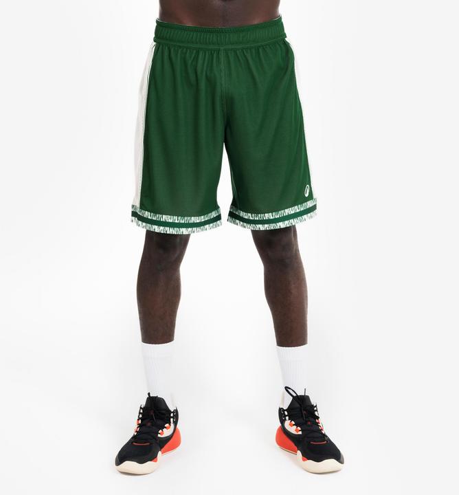 Image du produit Kipsta Short de Basketball reversible Adulte - SHR-500 Beige Vert (3XL)