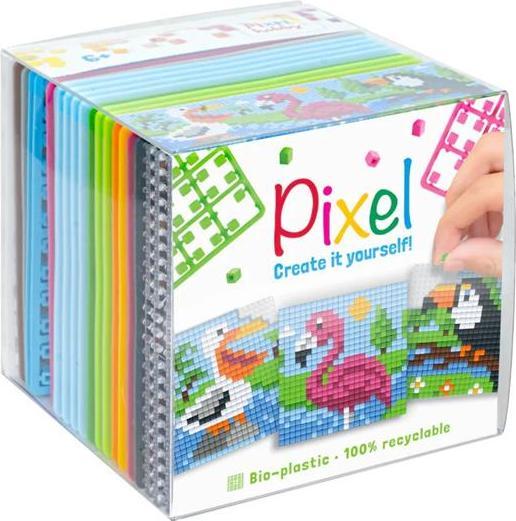 Pixelhobby Pixel Pixel Würfel Vögel am See