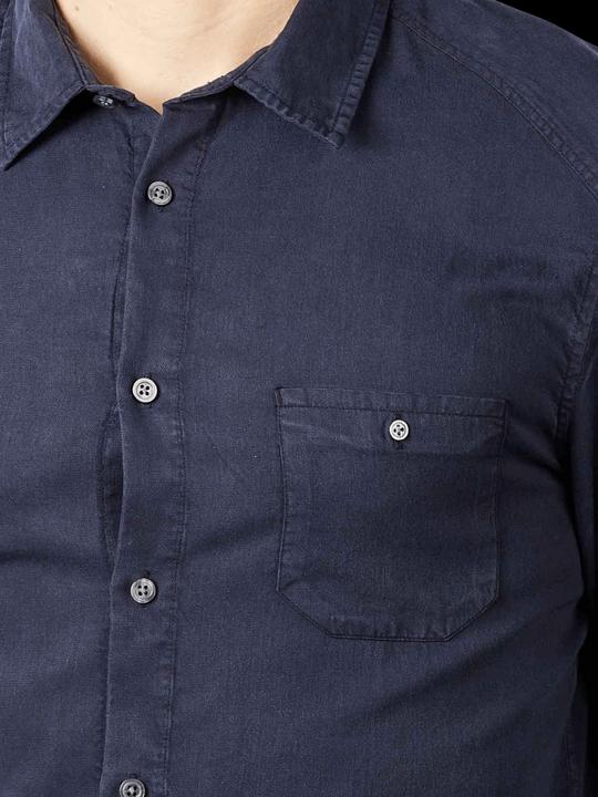 Actual product image Drykorn Long Sleeve Laremto Shirt Classic Fit Dark Blue (L)