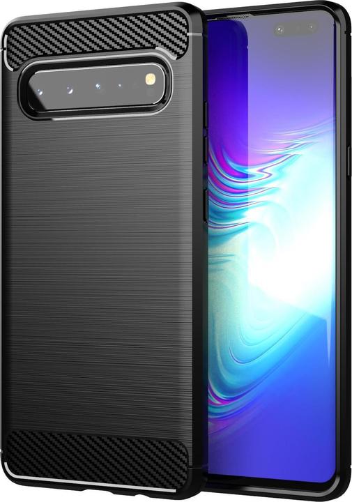 Image du produit Cadorabo TPU Ultra Slim carbon edelstahl Combi Cover (Samsung Galaxy S10 5G)