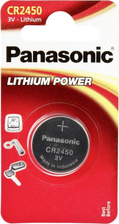 Produktbild Panasonic Lithium Power CR2450 (1 Stk., CR2450, 620 mAh)
