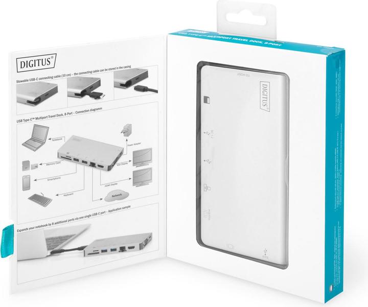 Produktbild Digitus DA-70866 (USB-C, 8 Ports)
