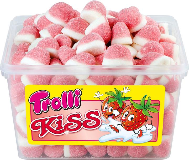 Produktbild Trolli Kiss Erdbeeren - 150St (150 Stk., 975 g)