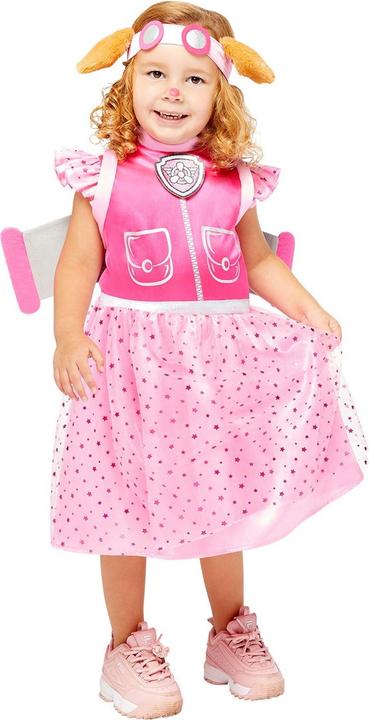 Produktbild Amscan Kinderkostüm Skye aus Paw Patrol, Kleid, Kopfbedeckung, Flügel-Rucksack, Serie, Helfer auf (4, 5, 6)