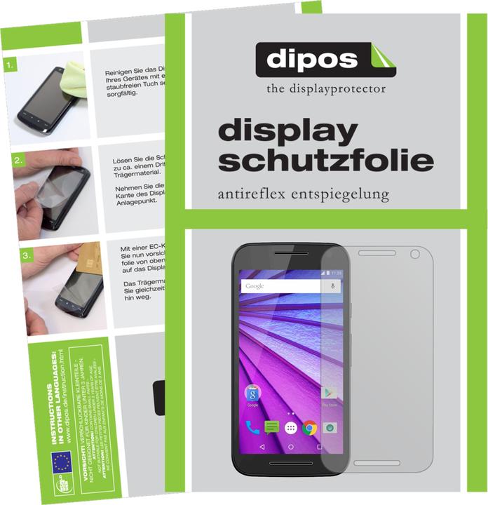 Actual product image Dipos Screen Protector Anti-Glare (2 Piece, Motorola Moto G (3rd gen.))