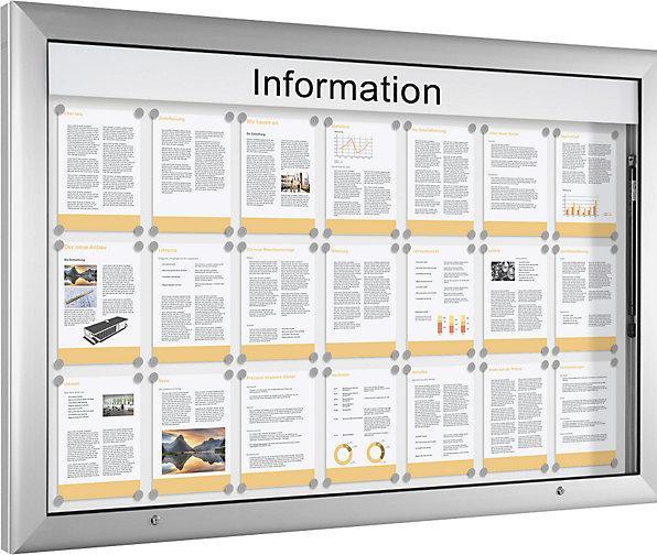 Produktbild kaiserkraft Schaukasten für Innen- und Aussenbereich (Magnettafel, 160 x 102.5 cm)