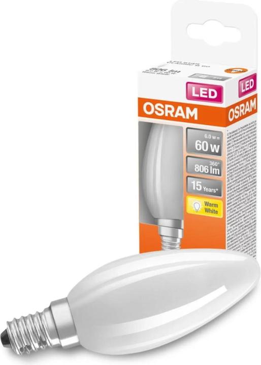 Produktbild Osram Led Retrofit Classic B (E14, 6 W, 806 lm, 1 x, D)
