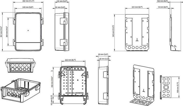Actual product image Axis Monitoring cabinet T98A17-VE MC Cabinet A 230V White (Housing)