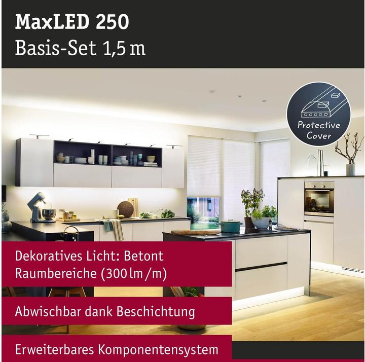 Produktbild Paulmann MaxLED 250 Stripe Set (Warmweiss, 150 cm, Indoor)