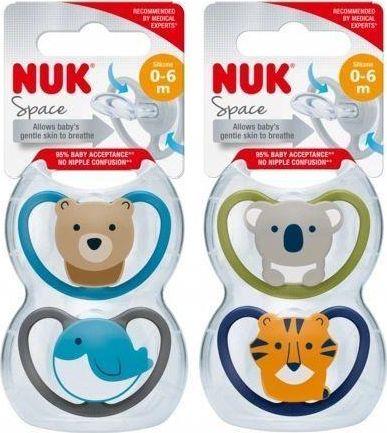 NUK Syringe, 0-6 m silicone, 2 pcs. (2 x, up to 6 M.)